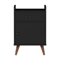 Be Design - Velador Con Puerta Be Negro