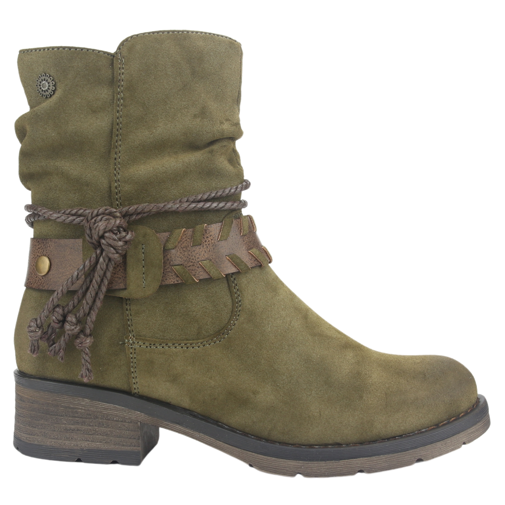 Botin Chalada Mujer Torri-22 Oliva Casual