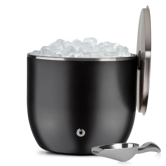 Hielera Snowfox XL Premium con aislamiento al vacío, 7 L, negro mate