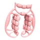 thumbnail image 2 of Rodillo Muscular De Mano Para Piernas, Herramienta De Masaje Con 24 Ruedas Para Cintura, Color Rosa, 2 of 5