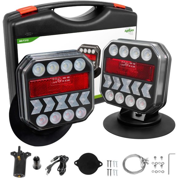 Kit de 2 luces inalámbricas Agrieyes T312 USB-C