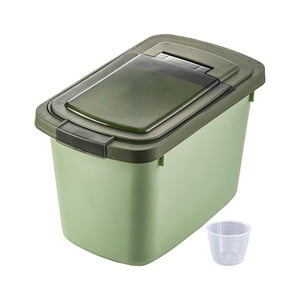 Magideal - Caja De Almacenamiento De Alimentos Para Mascotas, Contenedor De Harina, Cubo Dispensador De Cereales, Contenedor De Almacenamiento De Arroz En Grano, , Verde