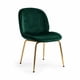thumbnail image 1 of Silla Bread Velvet Felpa Base Metálica Dorada verde, 1 of 5