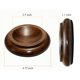 thumbnail image 2 of Juego de 4 protectores de ruedas para piano KingPoint de nogal, 2 of 7