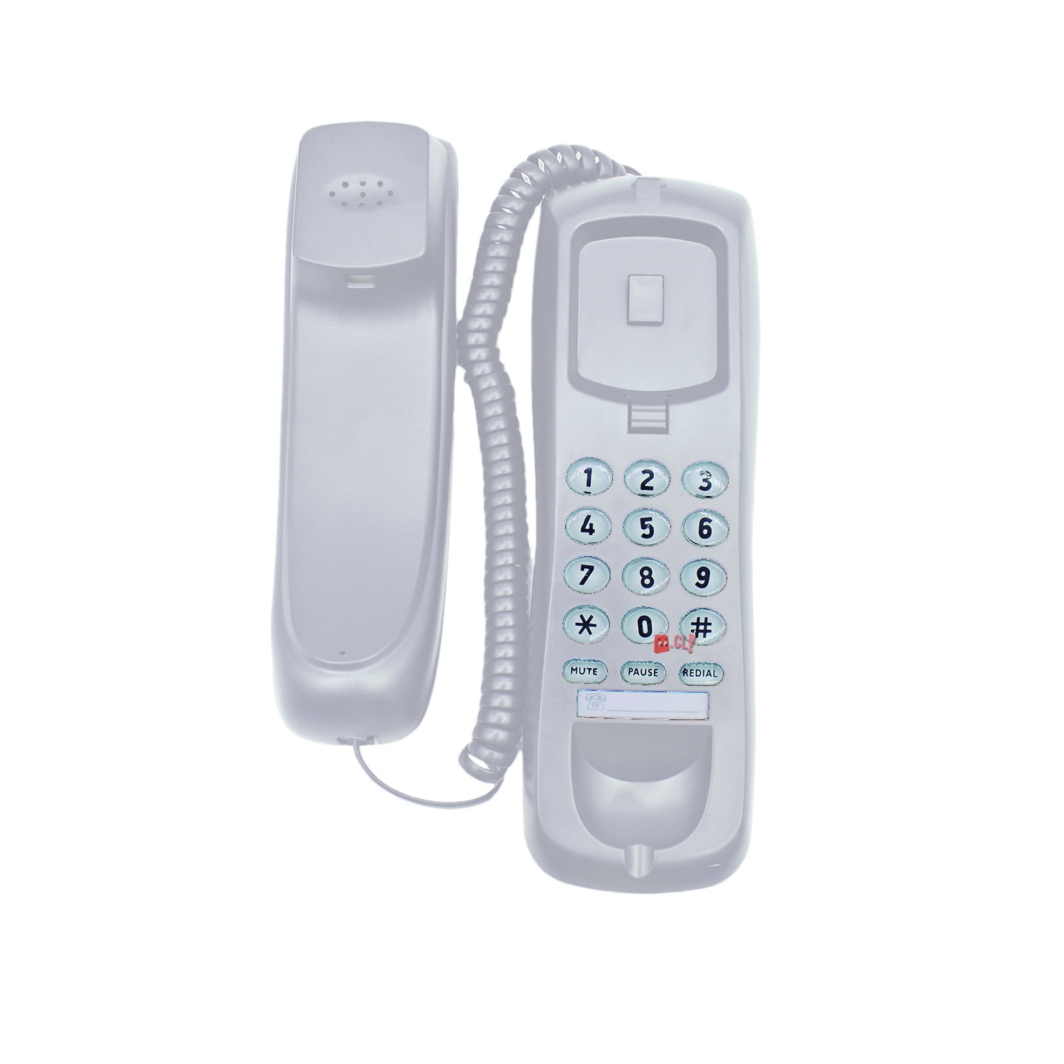 Dblue - Teléfono Fijo Para Sobremesa O Pared Blanco - Ps