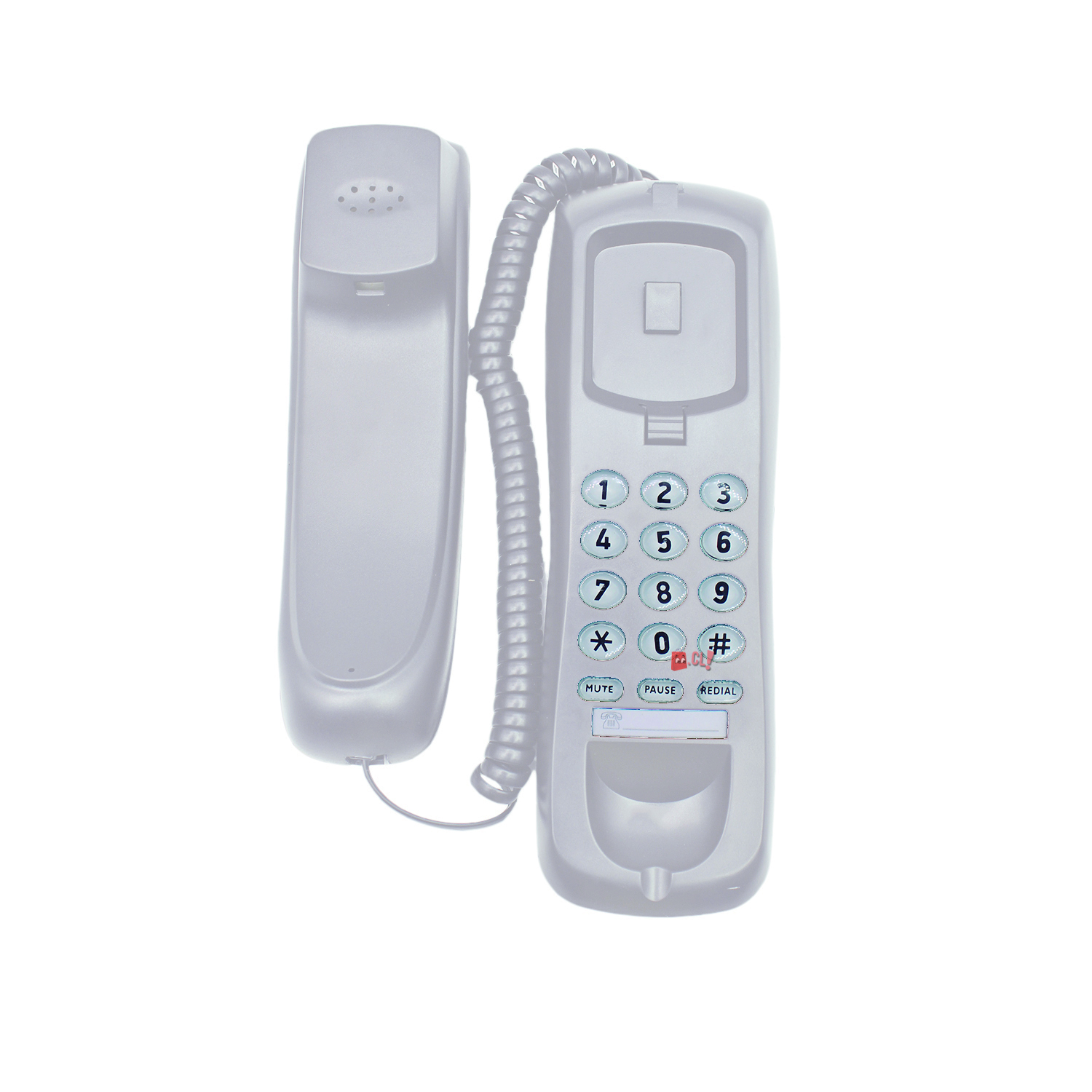 Dblue - Teléfono Fijo Para Sobremesa O Pared Blanco - Ps