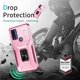 thumbnail image 3 of Funda Armada para Motorola Moto G Pure 2021 con Tapa Deslizante y Soporte Magnético Giratorio Rosa, 3 of 5