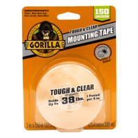 Cinta De Montaje Gorilla Tough & Clear De Doble Cara, 1 Cm X 150 Cm