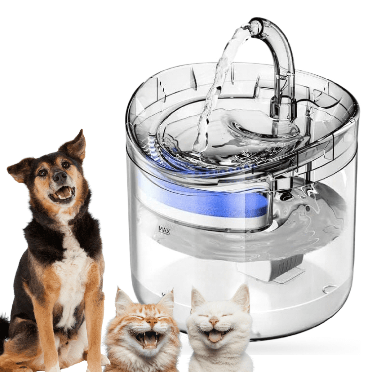 Genérica - Fuente De Agua Transparente Automática Para Perros Y Gatos