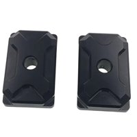 Magideal - Ajuste De La Cadena De Motocicletas Atentadores De Aleación De Aluminio Accesorios De Accesorios De La Cadena Del Eje Trasero Resistente Para , Negro