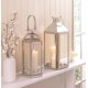 thumbnail image 2 of Farol con forma de vela tradicional Zingz & Thingz, blanco, 38 cm de alto, 2 of 5