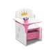 thumbnail image 1 of Silla de escritorio Delta Children Princess Crown rosa y blanca 52 x 58 x 59 cm, 1 of 3