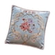 thumbnail image 1 of Funda de almohada europea, funda de cojín, funda de almohada con bordado floral de 18 x 18 pulgadas, funda de cojín para sofá de decoración del hogar Azul, 1 of 5