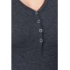 thumbnail image 2 of Top Corto de Punto Henley con Cuello en V y Manga Corta, 2 of 5