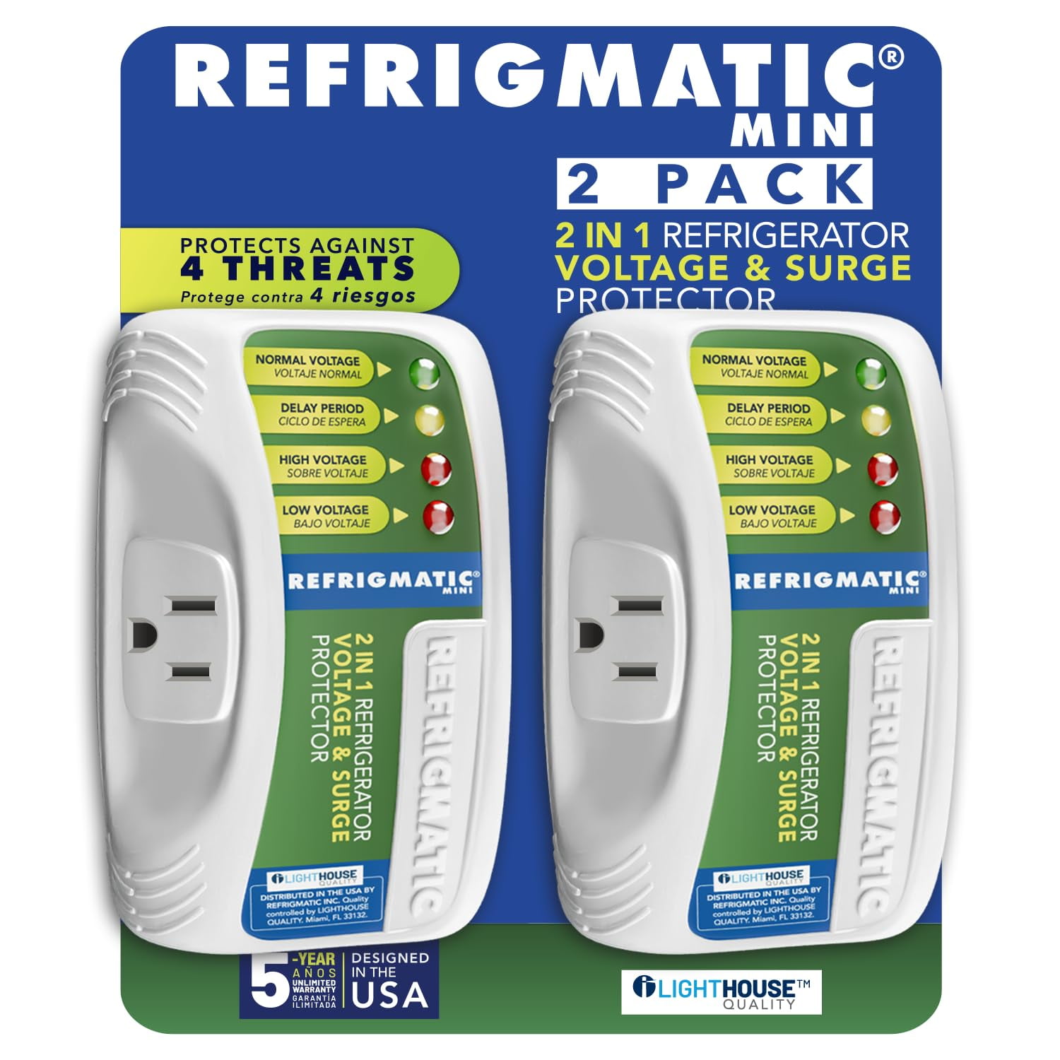 Refrigmatic - Protector De Voltaje Y Sobretensión Refrimatic Ws-36300 Para 27 Pies Cúbicos