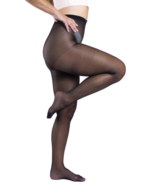 Ingesa - Panty Elasticada 20 Denier L-Xl Negro