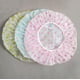 thumbnail image 1 of Gorro de ducha, 3 piezas de plástico reutilizable para mujer, impermeable y ecológico, elástico, apto para spa, hogar y hotel., 1 of 6