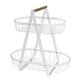 thumbnail image 1 of Canasto De Frutas Canasto De Almacenamiento De Alambre Para Comedor Baño Cocina Encimera Blanco, 1 of 3