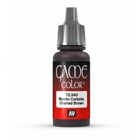 Paint Vallejo Game Color Marrón Carbonizado, 17 Ml