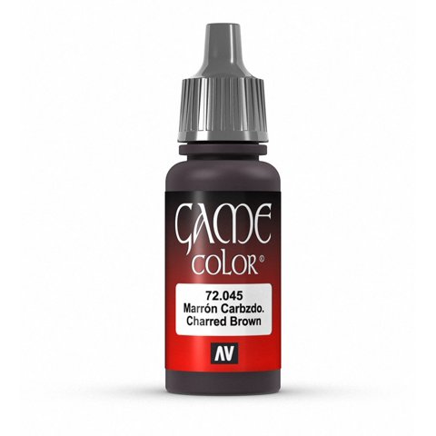 Paint Vallejo Game Color Marrón Carbonizado, 17 Ml