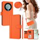 thumbnail image 2 of Funda Billetera para Honor X9A 5G/Magic 5 Lite con Ventana para Fotos, Naranja, 2 of 6