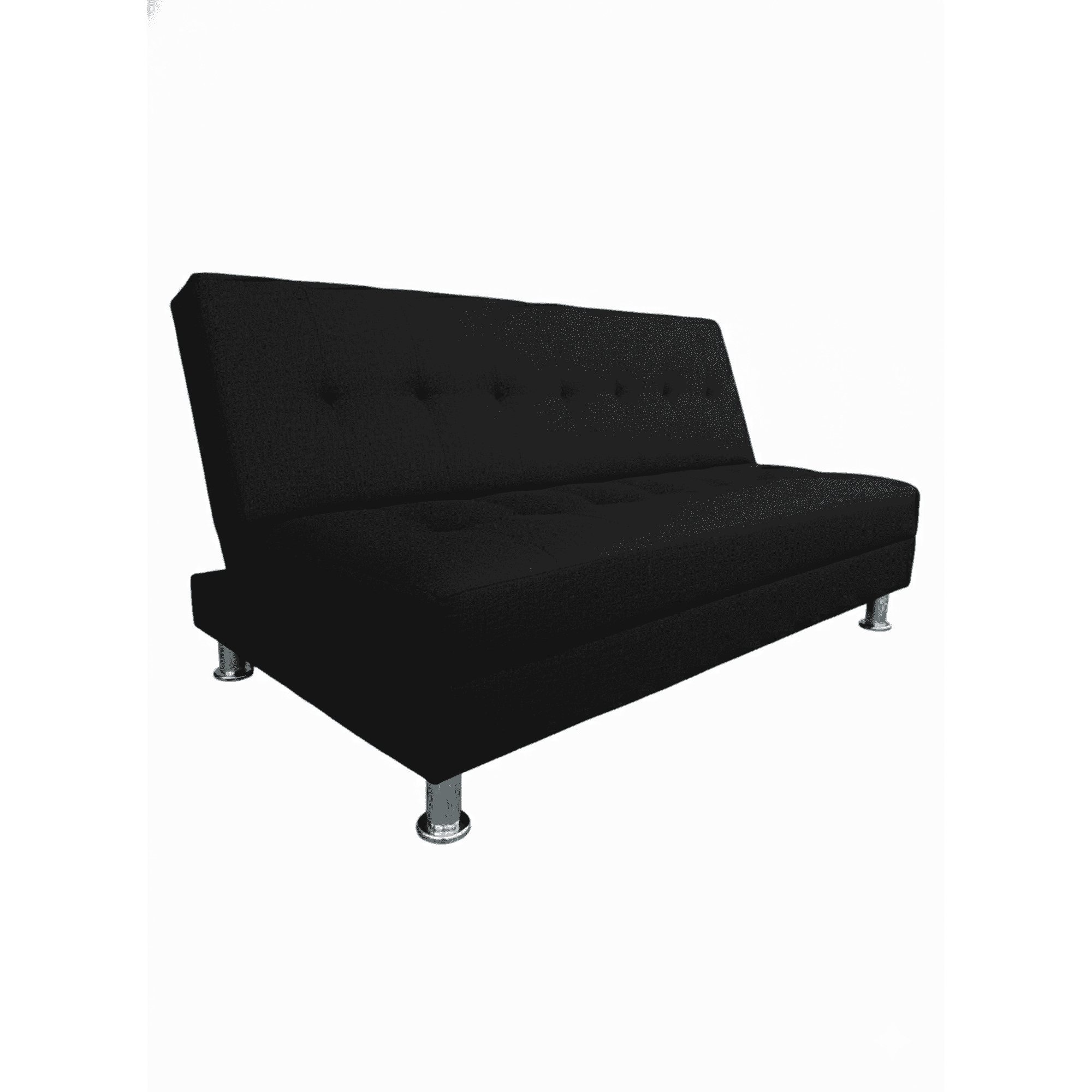 Muebles New - Sofa Cama New Negro Felpa