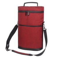 Xusx111 - 2 Botella De Vino Portador Tote, Bolsa De Enfriador De Vino A Prueba De Fugas Aislada, Bolsa De Viaje De Vino Para La Playa De Picnic, Botella De Vino Portátil, Regalo Para Amante Del Vino M
