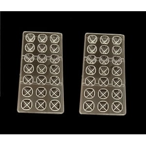 Genérico - Pack X2 Moldes Chocolate Moldes De Chocolate Cuadrador