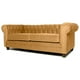 thumbnail image 2 of Sofá Chesterfield 3C Felpa Canela, 2 of 2