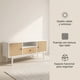 thumbnail image 2 of Rack Tv 140x40x48cm 1 Tiras 2 Puerta Melamina Tejido Eeuu Blanco, 2 of 8