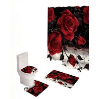 Genérico - Set De 4 Piezas Para Baño Con Estampado 20
