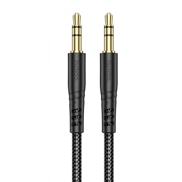 Cable Auxiliar Hoco UPA24 Smooth Jack 3.5mm 1m Negro
