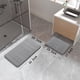 thumbnail image 2 of Juego de Alfombrillas de Baño Yimobra Memory Foam Gris 43x63+80x50 cm, 2 of 3