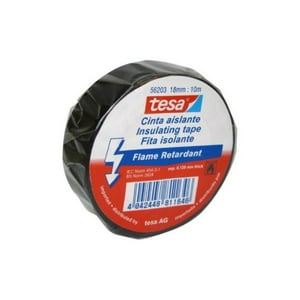 Tesa - Huincha Aisladora Electrica Negra 18Mm X 10Mts