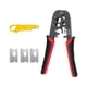 thumbnail image 1 of Alicates De Red Para Cortar Y Pelar Abrazadera De Red Herramienta Manual Engarzadora De Cables 6p8p Rojo, 1 of 3