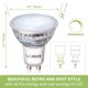 thumbnail image 2 of Bombillas LED Sigalux GU10, regulables, 5000 K, 4,5 W, 450 lm, paquete de 8, 2 of 7