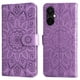 thumbnail image 3 of Funda tipo cartera FOXDOCK para OnePlus Nord CE 3 , diseño girasol en relieve, cuero PU, cierre magnético, soporte y tarjetero, 3 of 5
