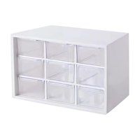 Bothyi - Mini Organizador De Cajones Transparentes De Gran Capacidad, Caja Organizadora De Cuentas Blanca