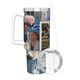 thumbnail image 3 of Anatomía de Grey Vaso aislado de acero inoxidable con asa, diseño temático, regalo para familia, amigos y fans; incluye pajita y encaja en el portavasos estándar, 40 oz, 3 of 6
