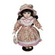 thumbnail image 2 of Muñeca De Niña De Pie Con Pelo Rizado, Muñeca De Cerámica Rústica Para Regalo, Adorno De Cumpleaños, Color Rosa, 2 of 3