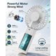 thumbnail image 4 of Ventilador de mano KALAMAN 3600 mAh recargable con pantalla LED verde hielo, 4 of 8