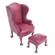 thumbnail image 3 of Realista 1:12 Escala Casa De Mu?ecas Sillón Sofá Muebles Sofá Individual Rojo, 3 of 5