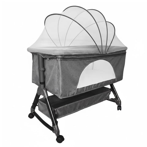 Mundo Online - Cuna Colecho Moises Bebe Mecedora Con Mosquitero Gris