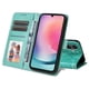thumbnail image 2 of Funda tipo cartera FOXDOCK para Samsung Galaxy A25 5G , diseño girasol en relieve, cuero PU, cierre magnético, soporte y tarjetero, 2 of 5