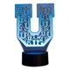 thumbnail image 1 of Lampara Ilusion 3D U de Chile de 7 colores, Base touch, 1 of 6