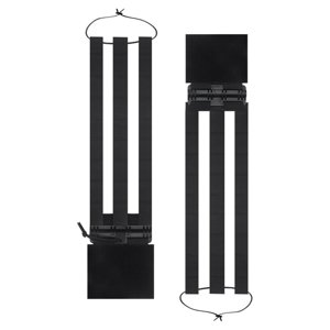 Ioensy - Faja Elástica De Tres Bandas, Ligera, Para Caza, Hombres, Adultos, Cinturón Lateral Negro