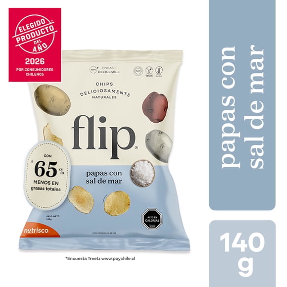 Papas Fritas Sal de Mar, 140 g