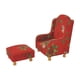 thumbnail image 5 of Conjunto De Muebles En Miniatura Para Casa De Muñecas, Mini Sofá Otomano, Accesorios Vintage Para Fotografía, Escala 1:12, Rojo, 5 of 5