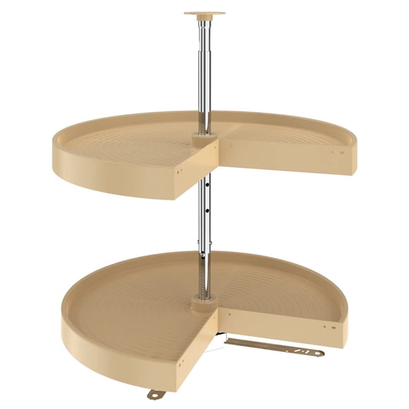 Bandeja giratoria Rev-A-Shelf 61 cm color almendra 2 niveles LD-2942-24
