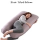 thumbnail image 5 of Almohada para embarazadas, almohada en forma de U desmontable y lavable, cojín grande, almohada de cintura, 5 of 5